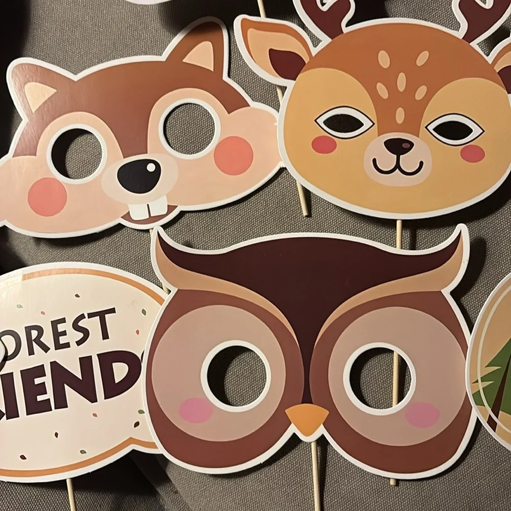 Woodland Friends Photo Booth Props